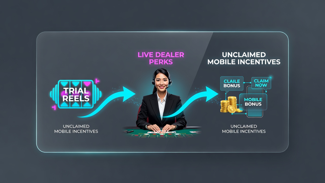Live-Dealer-Session auf Smartphone mit aktiviertem mobilem Incentive und unbeanspruchtem Bonus