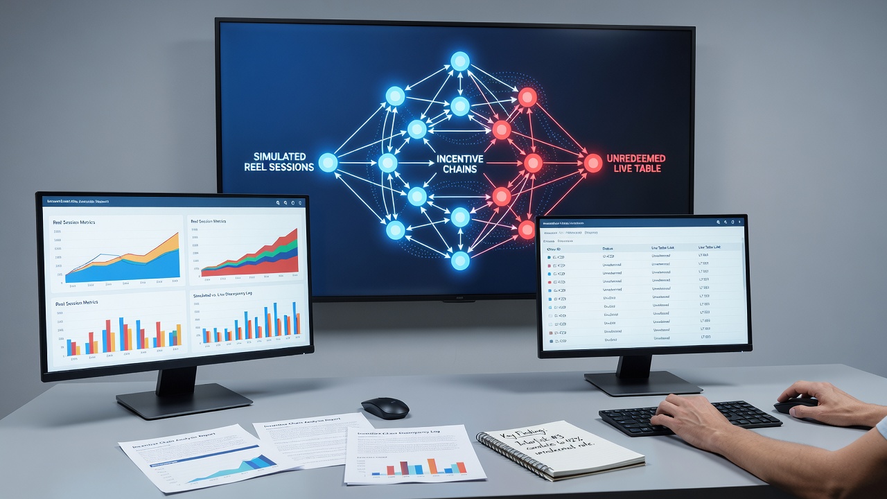 Analyse von Anreizketten und ungenutzten Live-Tisch-Vorteilen in Entertainment-Netzwerken