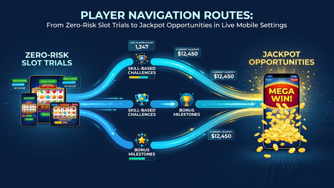 Mobile Live-Casino-Session mit Fokus auf Jackpot-Navigation